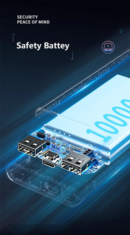 Mini Power Bank 20000mAh 5V 2A Chargeur Portable pour Gilet Chauffant Veste Power Bank pour Xiaomi Mi iPhone Vêtements Climatisés