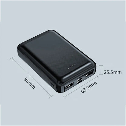 Mini Power Bank 20000mAh 5V 2A Chargeur Portable pour Gilet Chauffant Veste Power Bank pour Xiaomi Mi iPhone Vêtements Climatisés