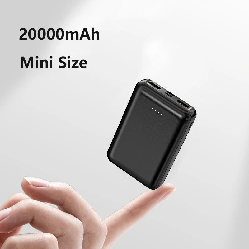 Mini Power Bank 20000mAh 5V 2A Chargeur Portable pour Gilet Chauffant Veste Power Bank pour Xiaomi Mi iPhone Vêtements Climatisés