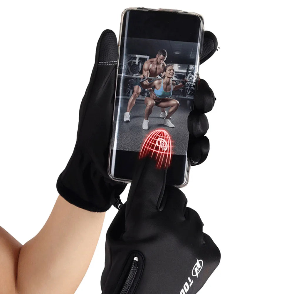 USB Touch Screen Gloves Heated Motorcycle Gloves Heating Thermal Gloves for Cycling Running Driving Hiking Walking for Women Men